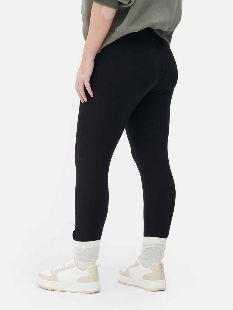 Leggins Primark Algodon Mujer Negras | 7806FUSVC