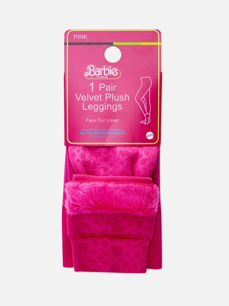 Leggins Primark Barbie The Movie Plush Mujer Rosas | 3527DILMB