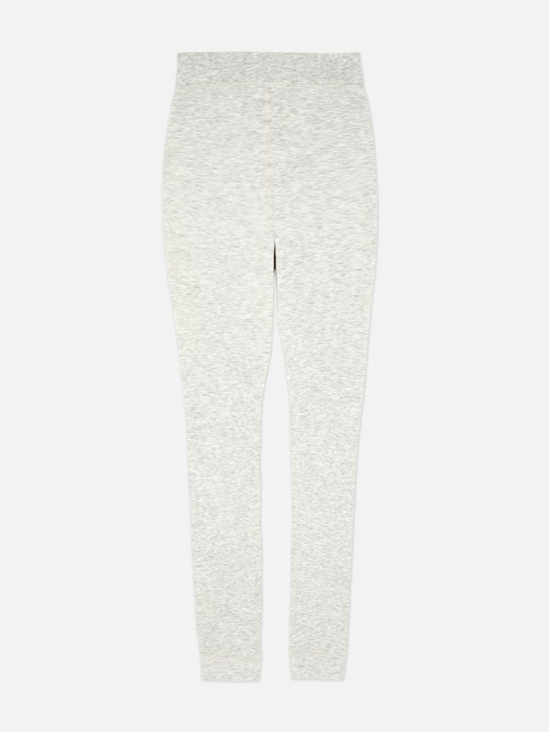 Leggins Primark HighRise Plush Forro Mujer Gris | 4852IVKEM