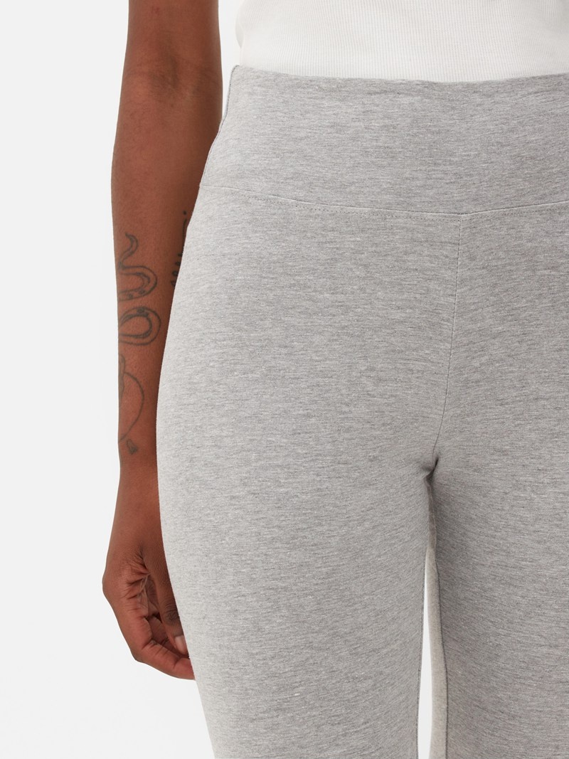 Leggins Primark High Cintura Flared Jersey Mujer Gris | 9253WSCQK