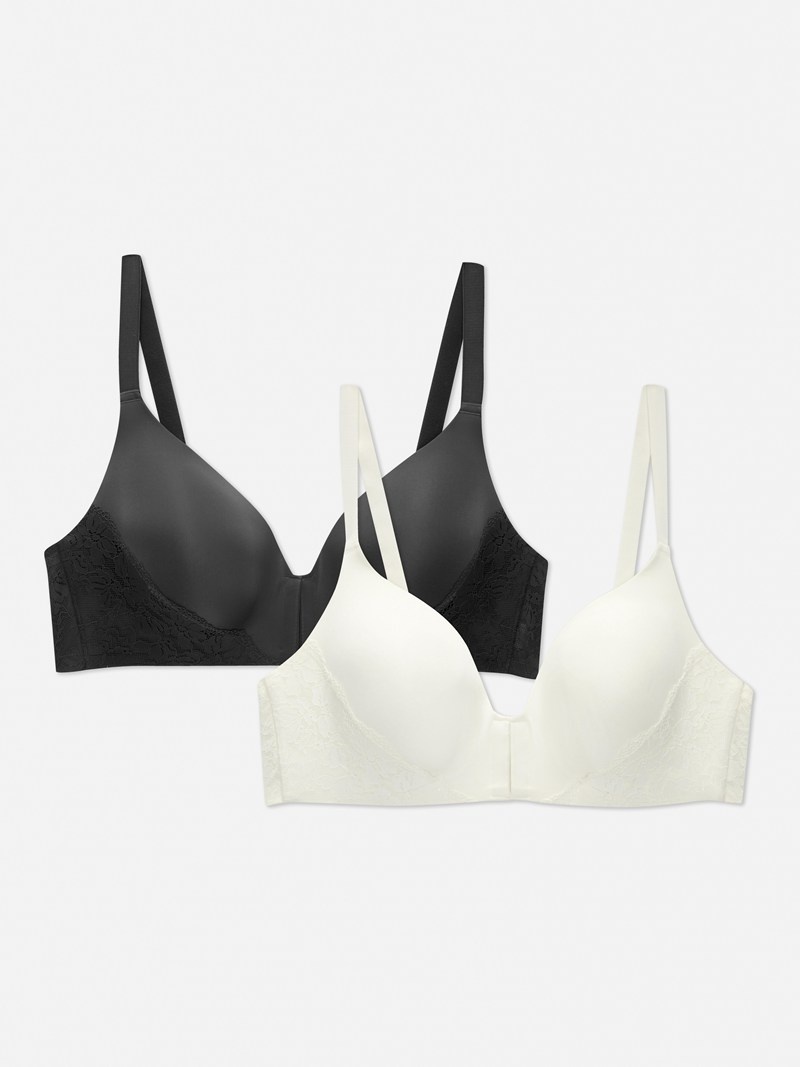 Lencería Primark 2Pack Molded PostSurgery Bras Mujer Gris | 3269KINMD