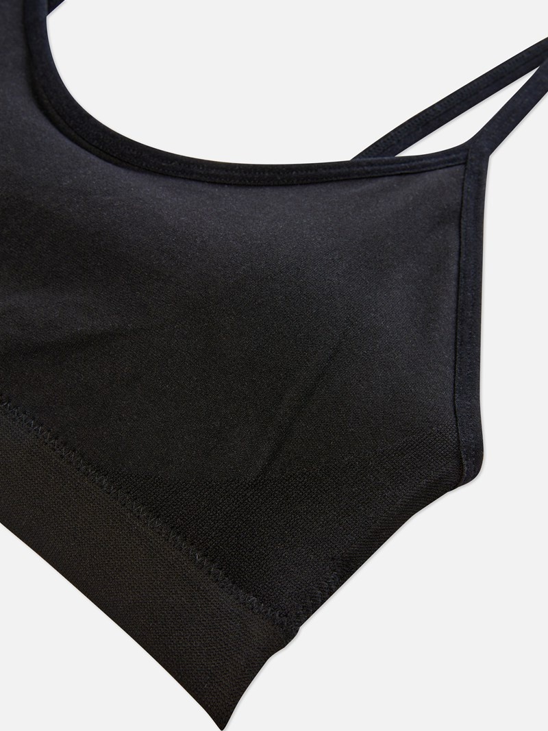 Lencería Primark 3Pack Wireless Cropped Cami Bralette Mujer Gris | 9137FGKJB