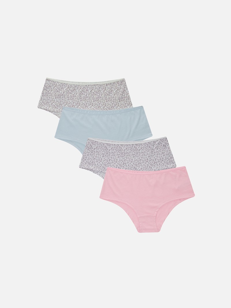 Lencería Primark 4Pack Multi Printed Boxer Briefs Mujer Verde Menta | 0918ZFTBP