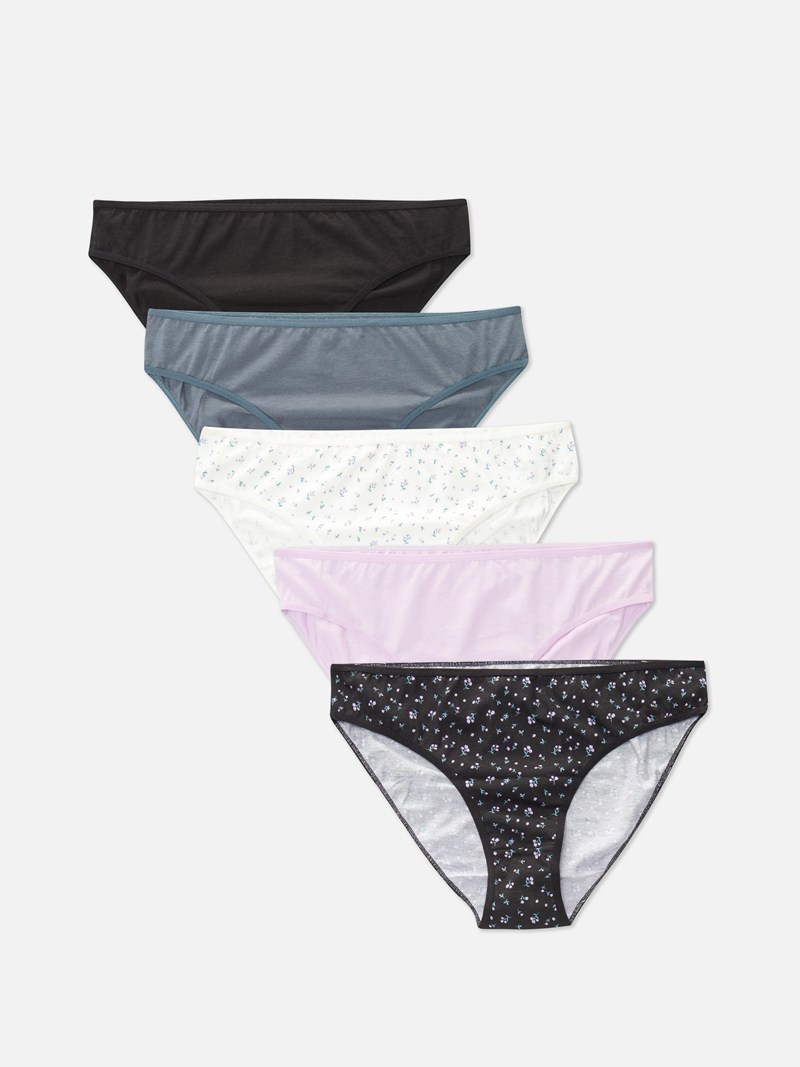 Lencería Primark 5Pack Everyday Mini Briefs Mujer Turquesa | 8204QZHUL