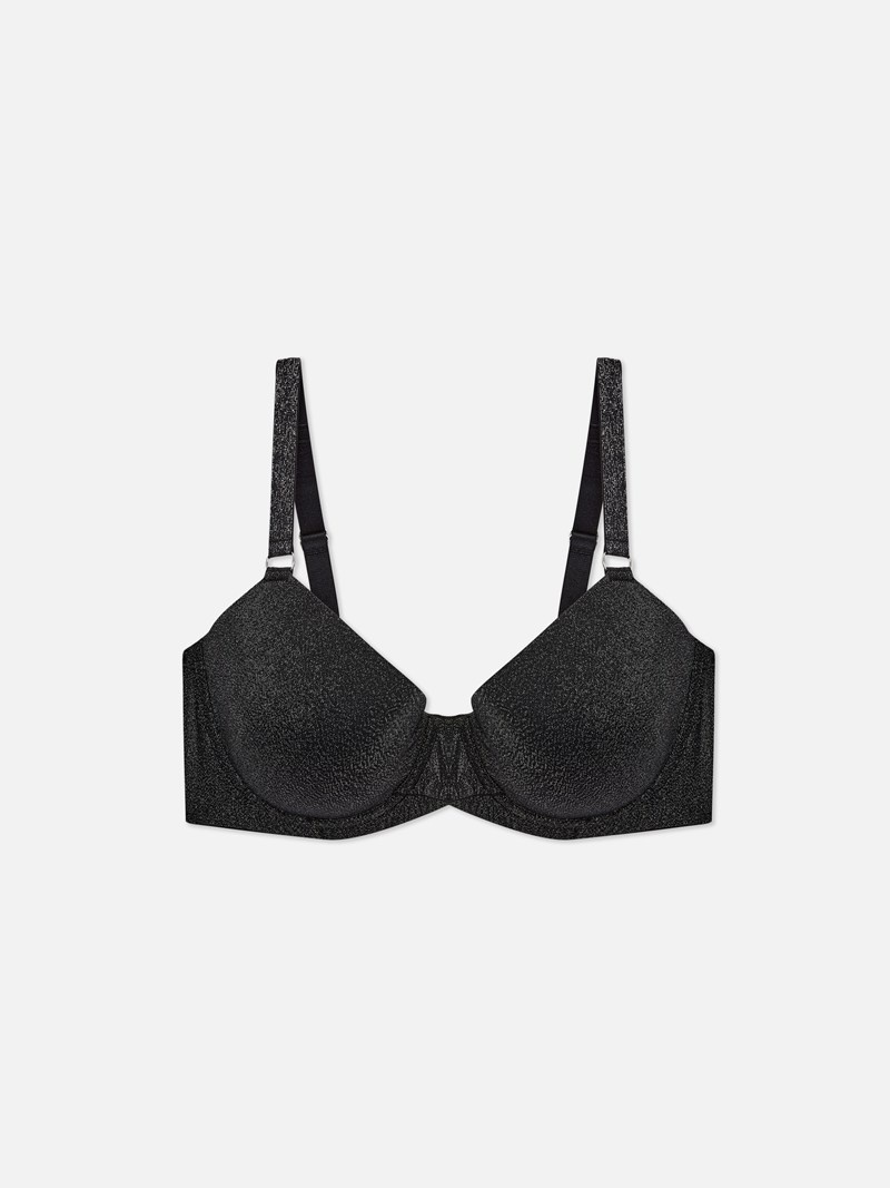 Lencería Primark DG Shimmer Texture Bra Mujer Negras | 9130TXKPU