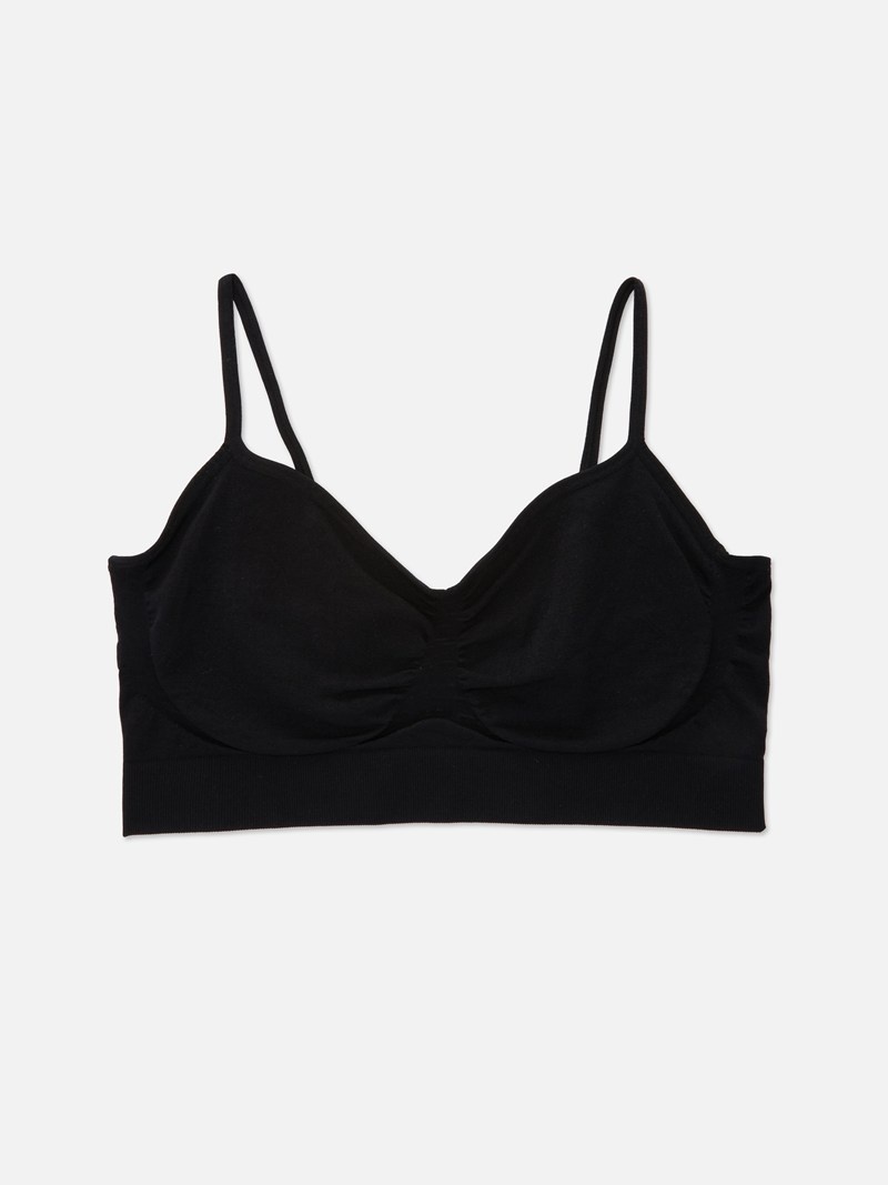 Lencería Primark Seamfree Wireless Bralette Mujer Negras | 5876AYEGN