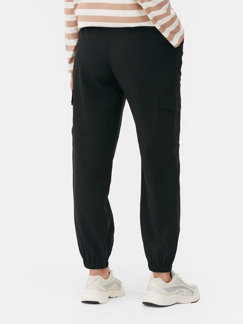 Pantalon Jogger Primark Cuffed Cargo Mujer Negras | 3560ITFWR