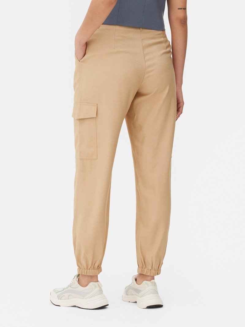 Pantalon Jogger Primark Cuffed Cargo Mujer Gris | 2408TWYAQ