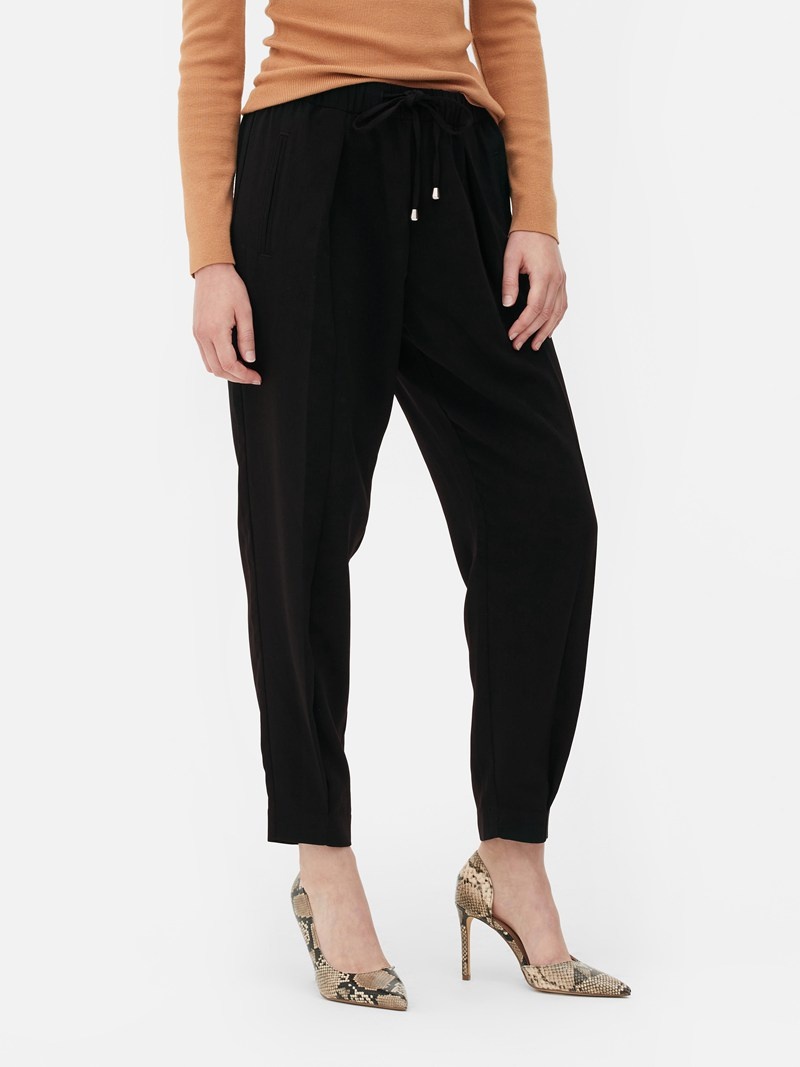 Pantalon Jogger Primark Directo Leg Tailored Mujer Negras | 1470JLABM