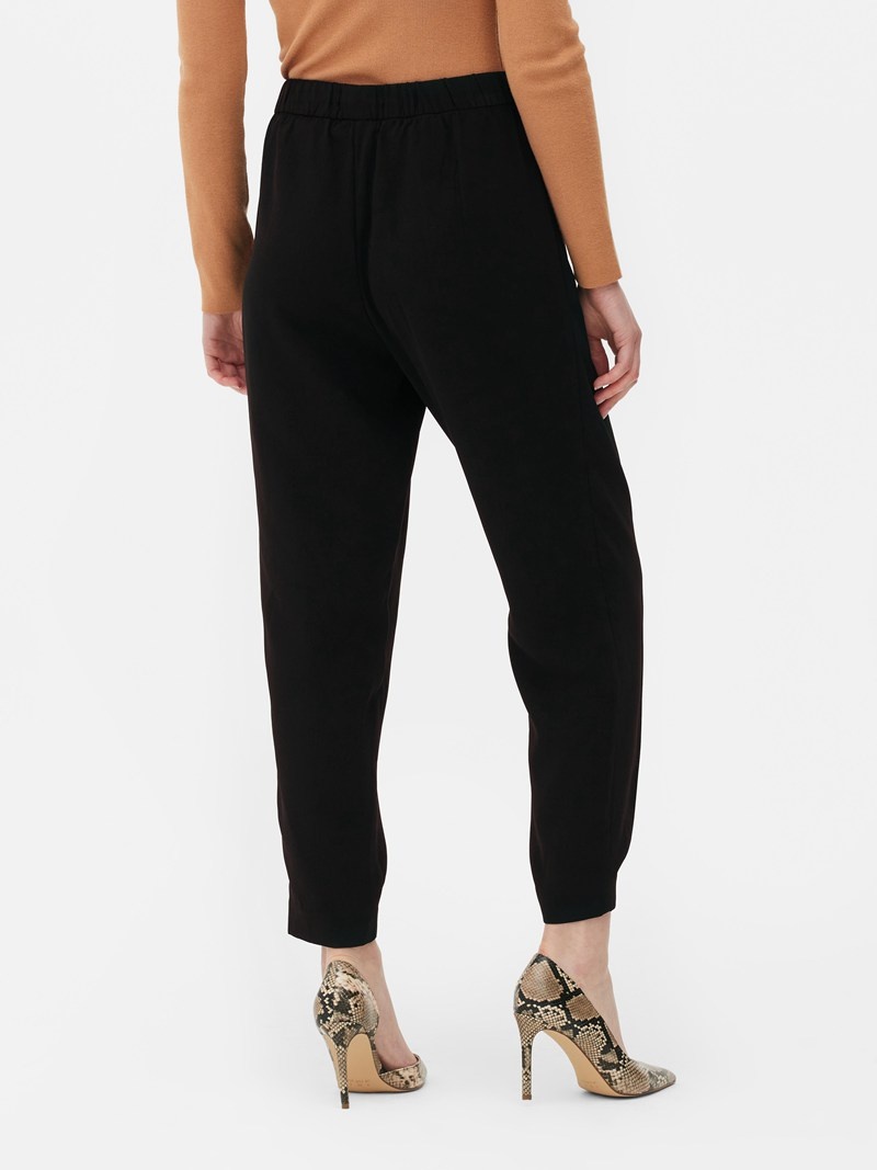 Pantalon Jogger Primark Directo Leg Tailored Mujer Negras | 1470JLABM