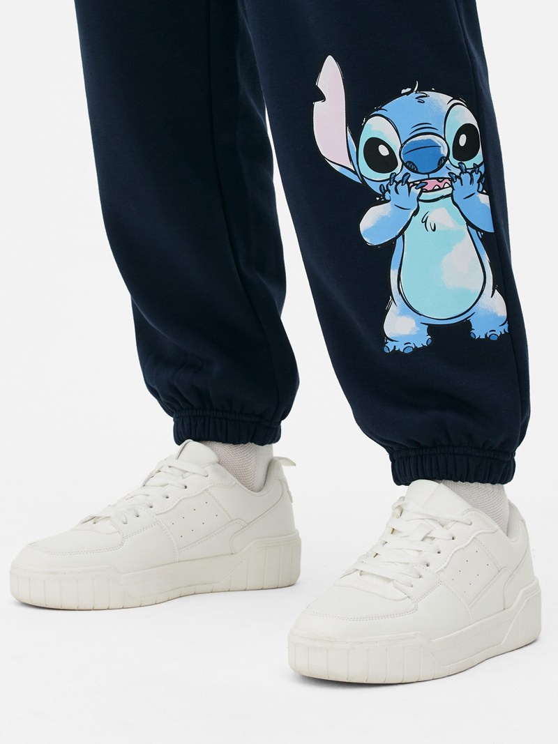 Pantalon Jogger Primark Disney’s Lilo and Stitch Estampadas Mujer Azules | 8357CXUTF