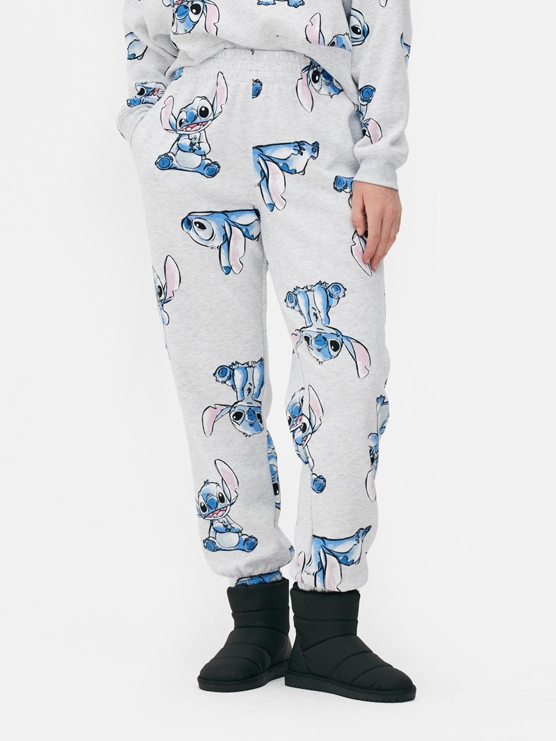 Pantalon Jogger Primark Disney’s Lilo and Stitch Print Mujer Gris | 8925JTGYP