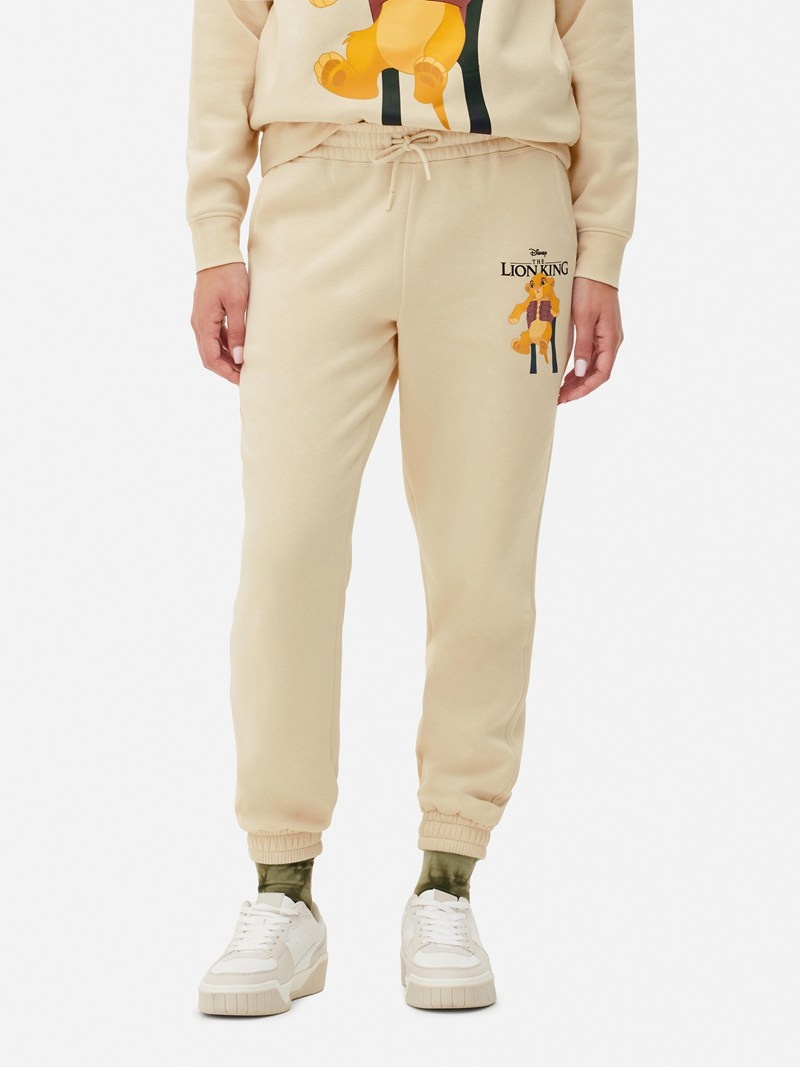 Pantalon Jogger Primark Disney’s The Lion King Simba Mujer Beige | 7568CLWMJ