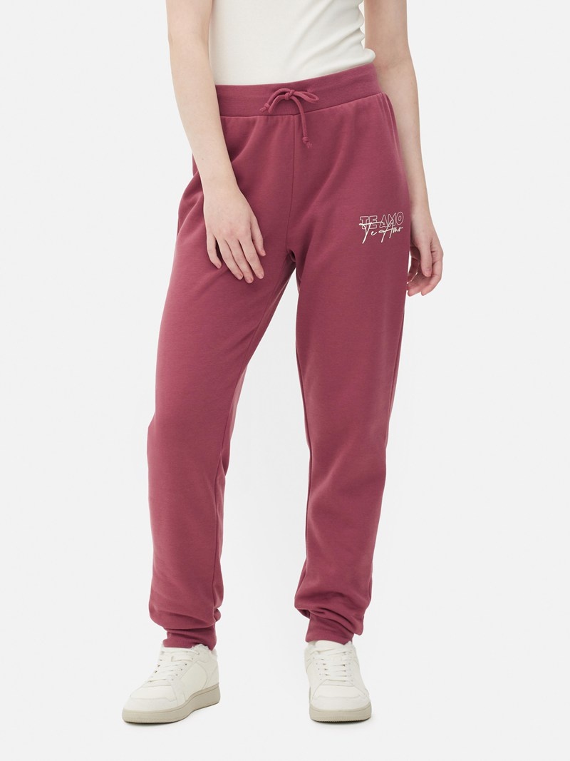 Pantalon Jogger Primark Flaco Fit Printed Mujer Rojas | 1984XCKQT