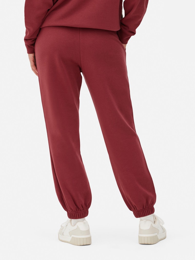 Pantalon Jogger Primark Printed Regular Fit Mujer Rojas Oscuro | 4056SFQWM