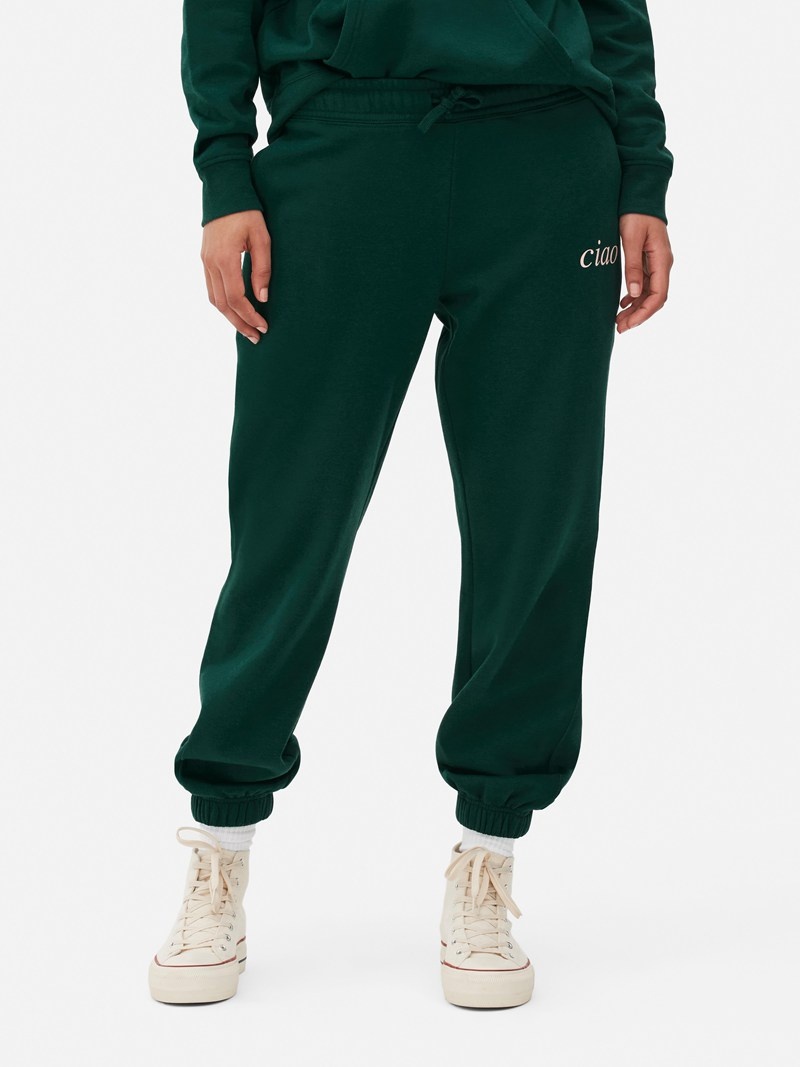 Pantalon Jogger Primark Printed Regular Fit Mujer Verde | 1035NEGDU