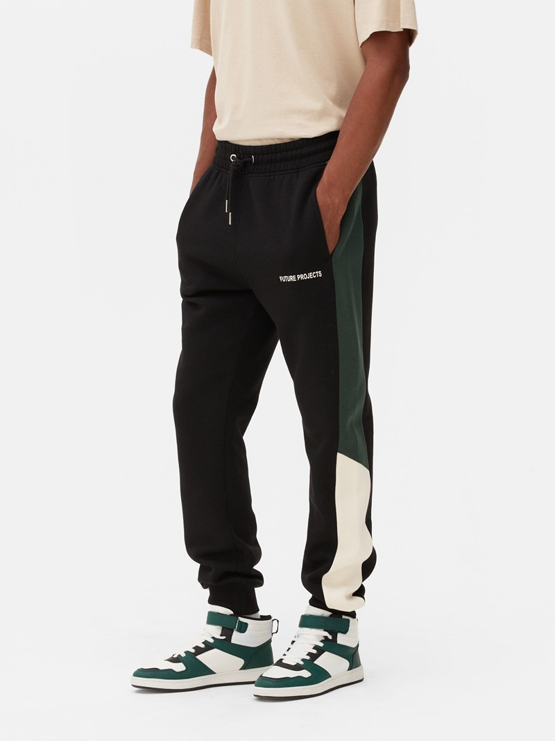 Pantalon Jogger Primark Side Stripe Hombre Negras | 6820YXOVB