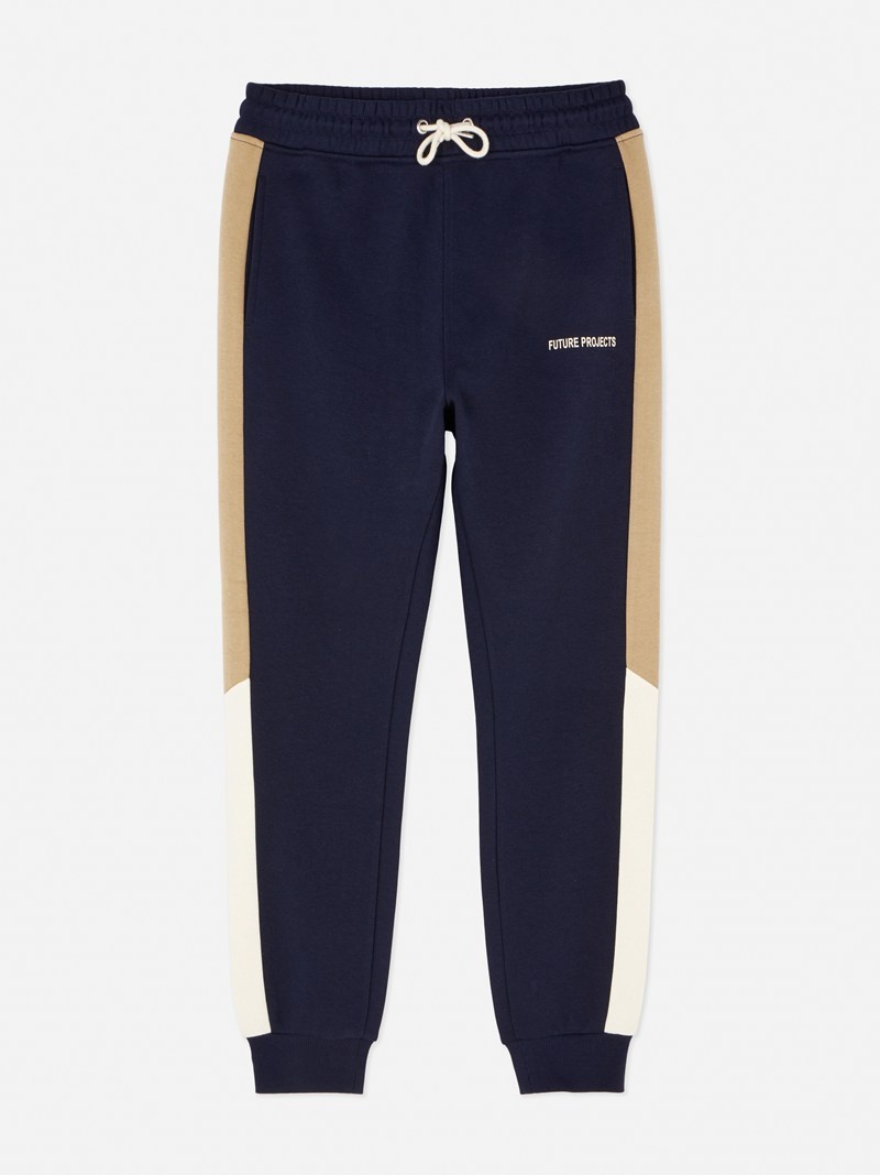 Pantalon Jogger Primark Side Stripe Hombre Azul Marino | 5921ZVOHN