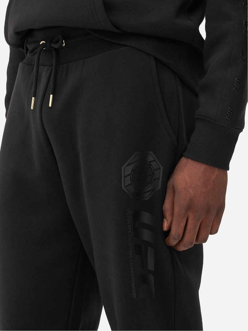 Pantalon Jogger Primark UFC Estampadas Drawstring Hombre Negras | 5120YDPQG