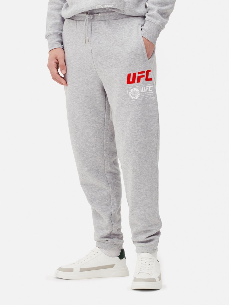 Pantalon Jogger Primark UFC Estampadas Hombre Gris | 4859OHMGZ