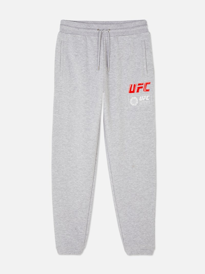 Pantalon Jogger Primark UFC Estampadas Hombre Gris | 4859OHMGZ