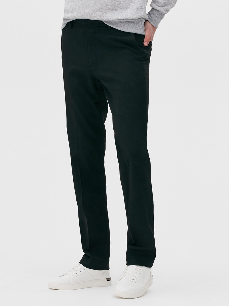 Pantalon Primark Directo Leg Twill Hombre Negras | 9453RNTUA