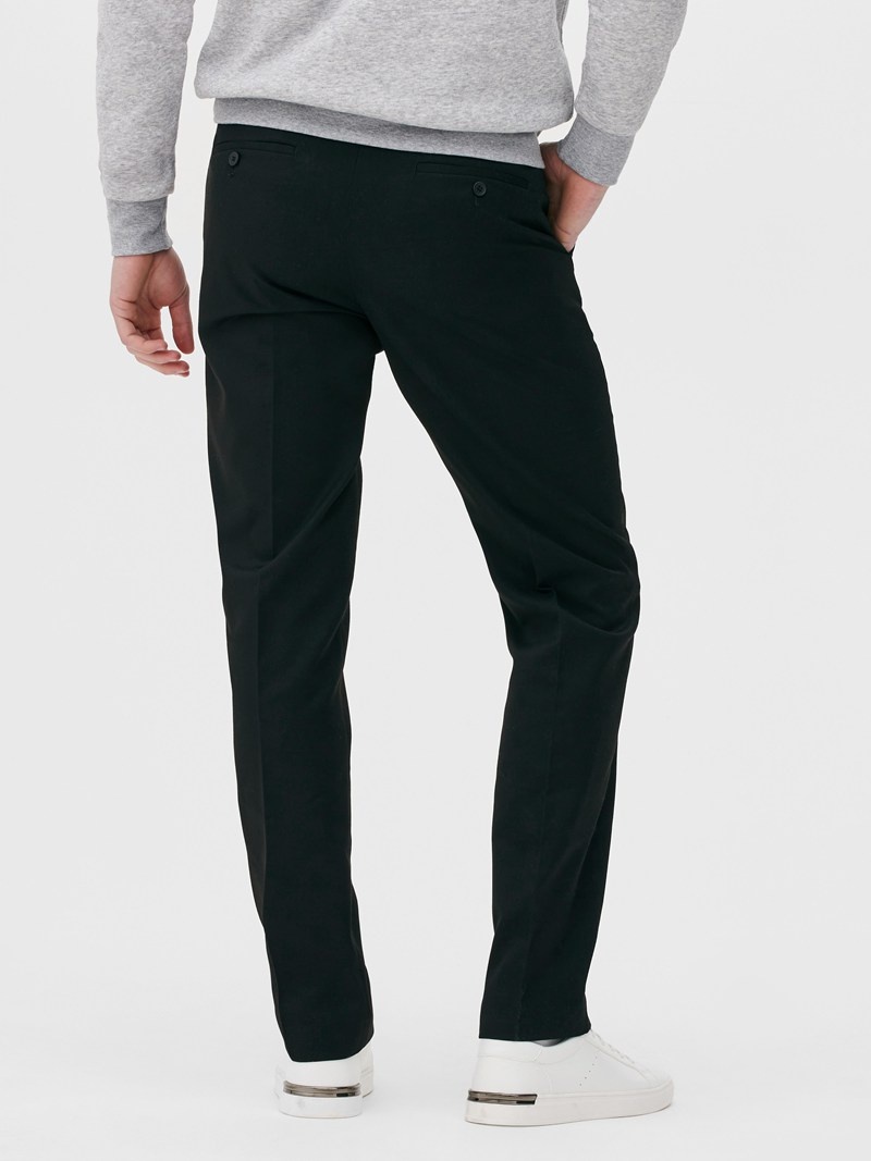 Pantalon Primark Directo Leg Twill Hombre Negras | 9453RNTUA