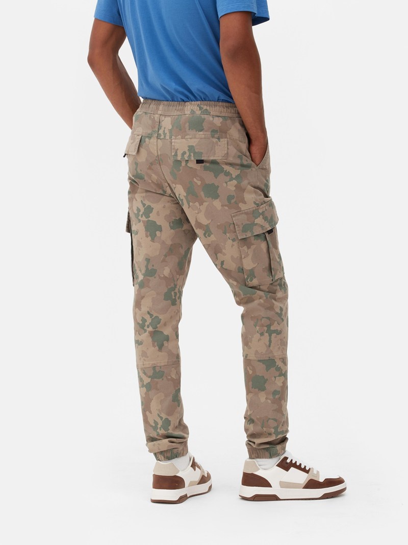 Pantalon Primark Drawstring Cargo Hombre Camuflaje | 2860VDBZA