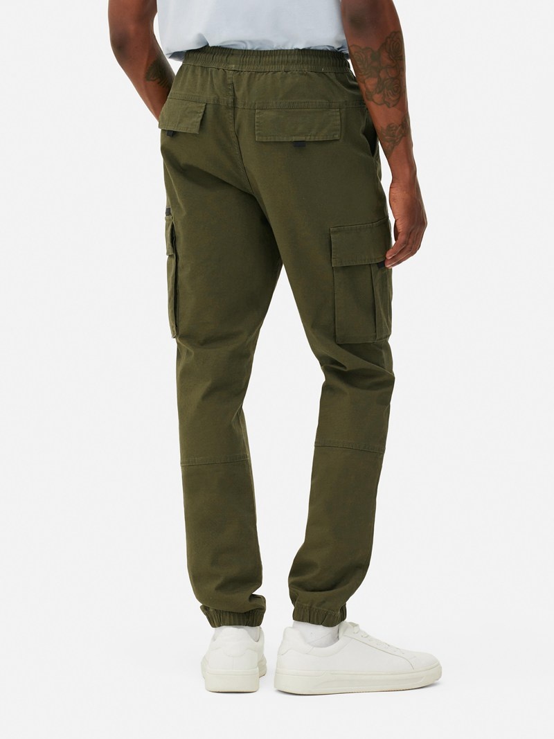 Pantalon Primark Drawstring Cargo Hombre Verde Oliva | 1427WZCUK