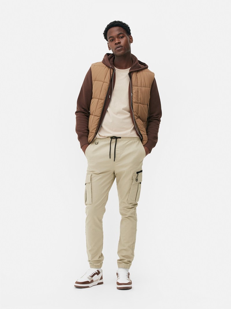 Pantalon Primark Drawstring Cargo Hombre Gris | 1530QMNOG