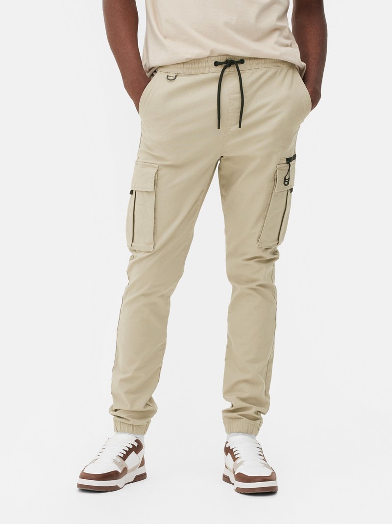 Pantalon Primark Drawstring Cargo Hombre Gris | 1530QMNOG