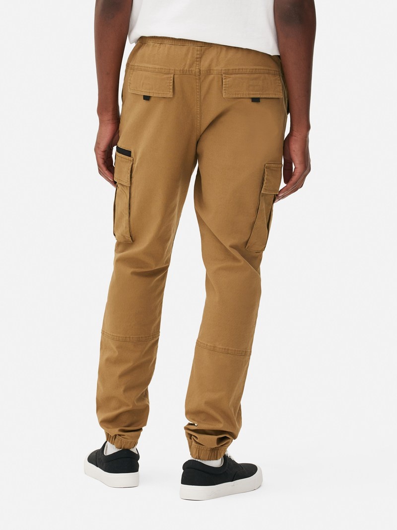 Pantalon Primark Drawstring Cargo Hombre Marrones | 8021XVEAC