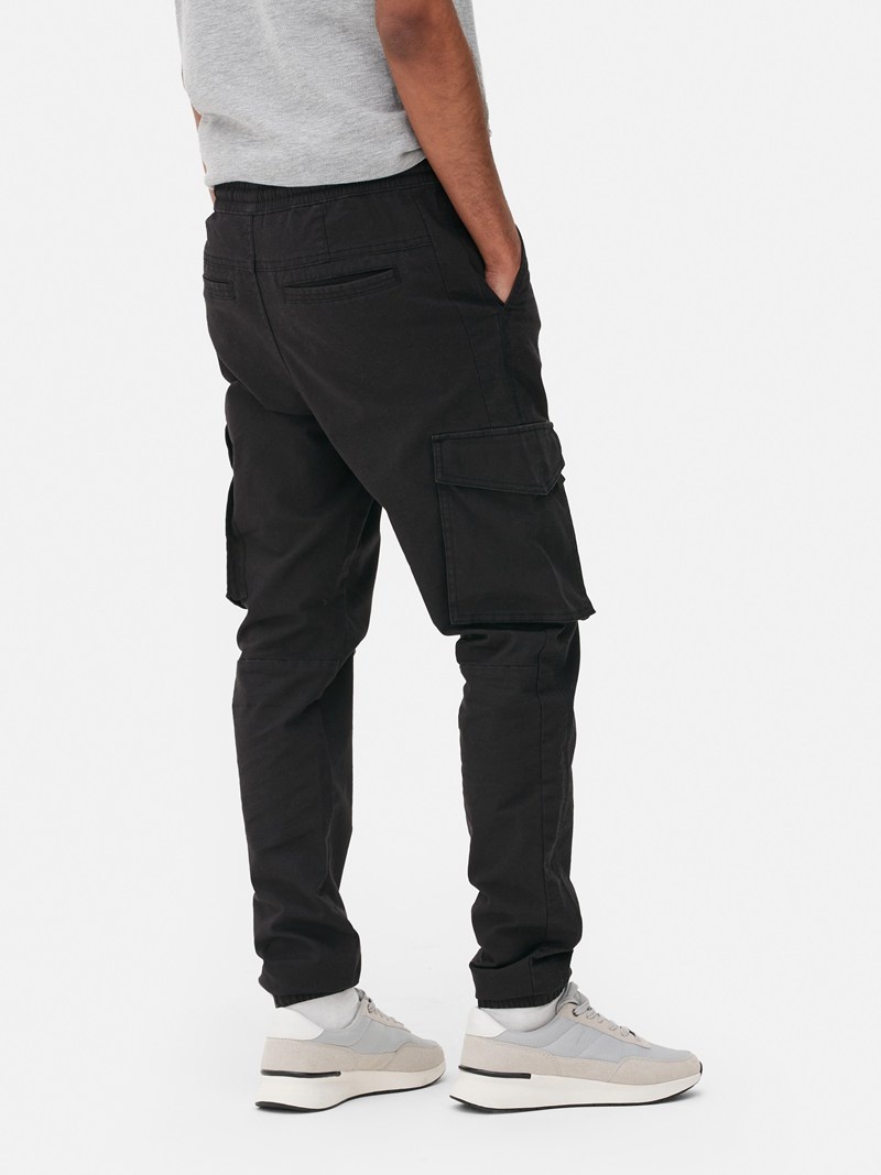 Pantalon Primark Slim Cargo Hombre Negras | 5032RJBGU