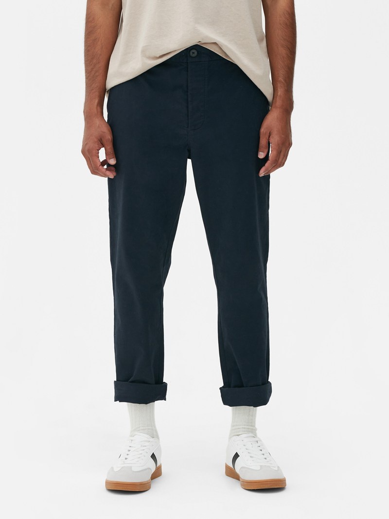 Pantalon Primark Stretch Chino Hombre Azul Marino | 3549ROLYA