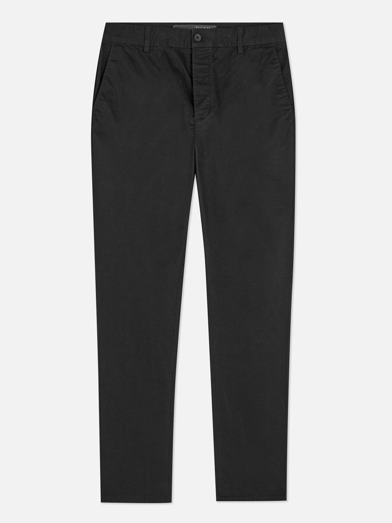 Pantalon Primark Stretch Slim Chinos Hombre Negras | 1450JEDLU