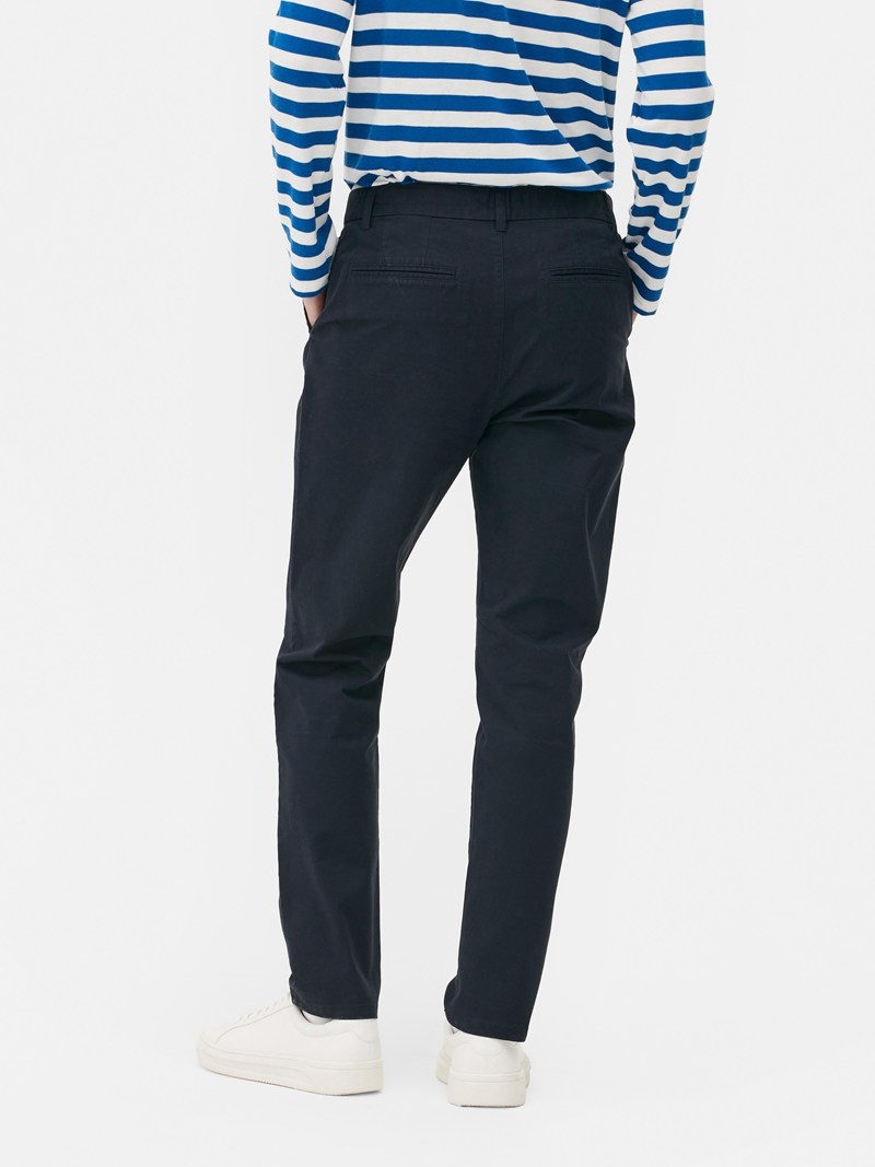 Pantalon Primark Stretch Slim Chinos Hombre Azul Marino | 9235WAVEZ