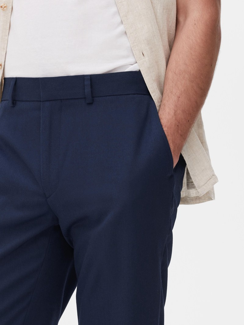 Pantalon Primark y Twill Hombre Azul Marino | 5206LGCPI