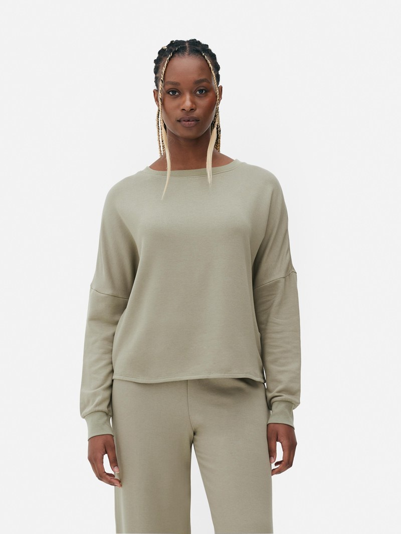 Ropa De Casa Primark Sweat and Set Mujer Verde Oliva | 7369LKGQP