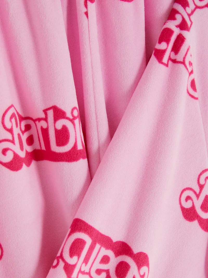 Ropa De Dormir Primark Barbie The Movie Velour Print Pajamas Mujer Rosas | 9428QKVYW