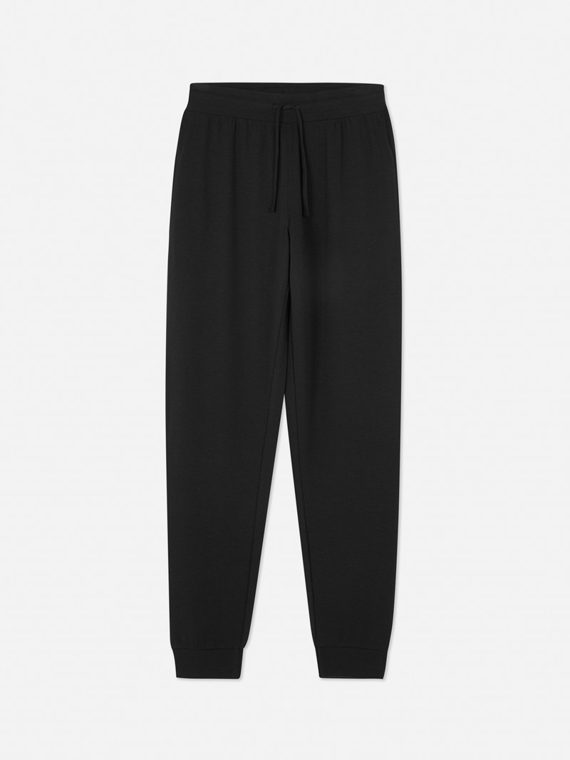 Ropa De Dormir Primark Cuffed Pajama Bottoms Mujer Negras | 2591CDHIN