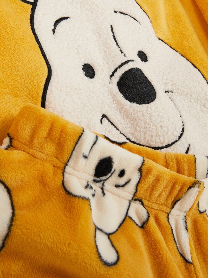 Ropa De Dormir Primark Disney Character FullLength Fleece Pajamas Mujer Amarillo | 2104KYQRU