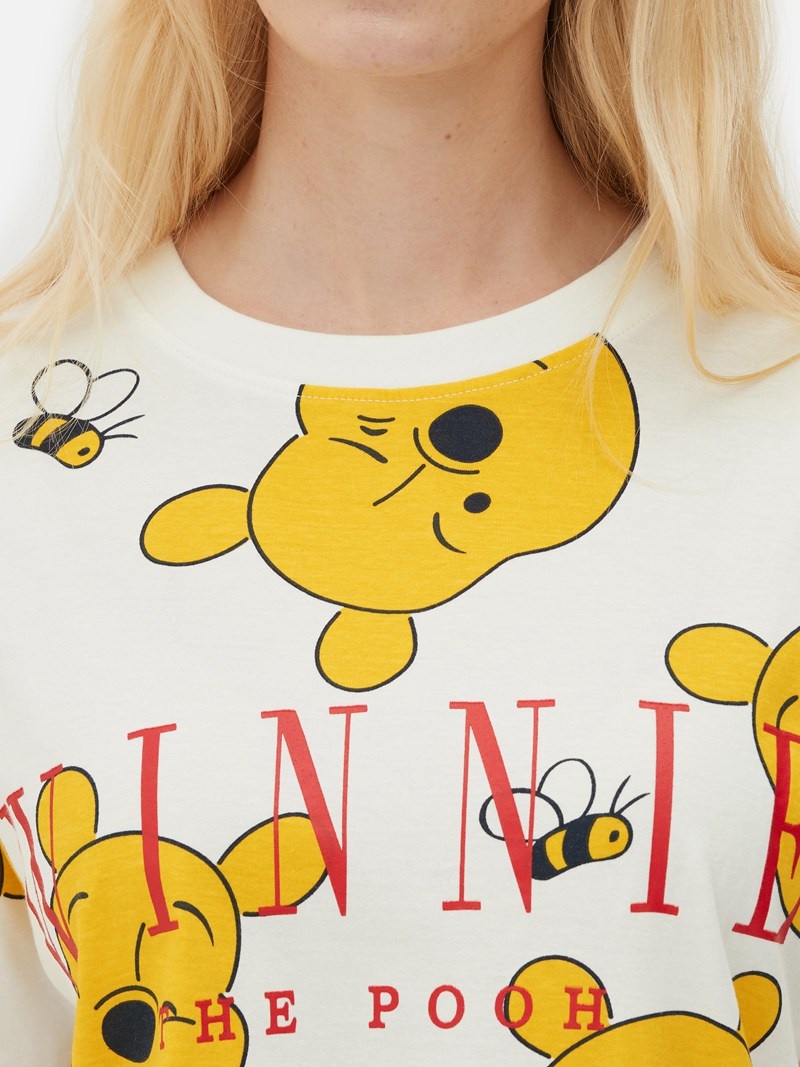 Ropa De Dormir Primark Disney Character Pajama Tee Mujer Blancas | 0724UBWJE