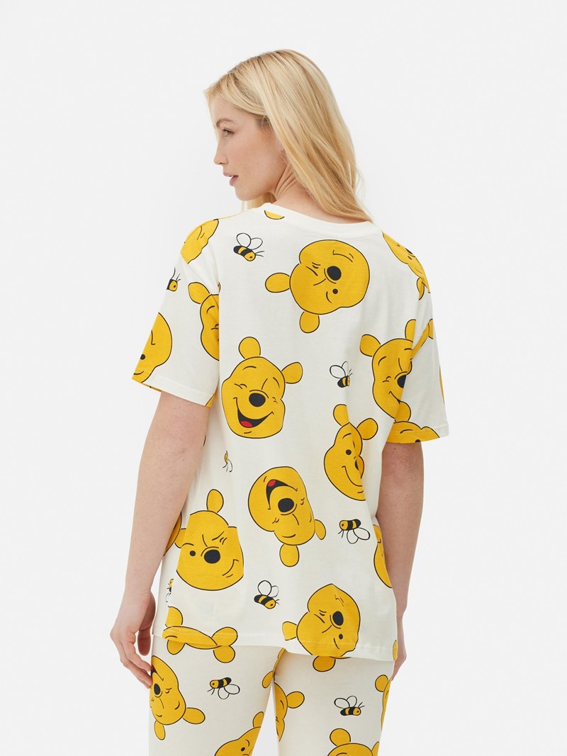 Ropa De Dormir Primark Disney Character Pajama Tee Mujer Blancas | 0724UBWJE