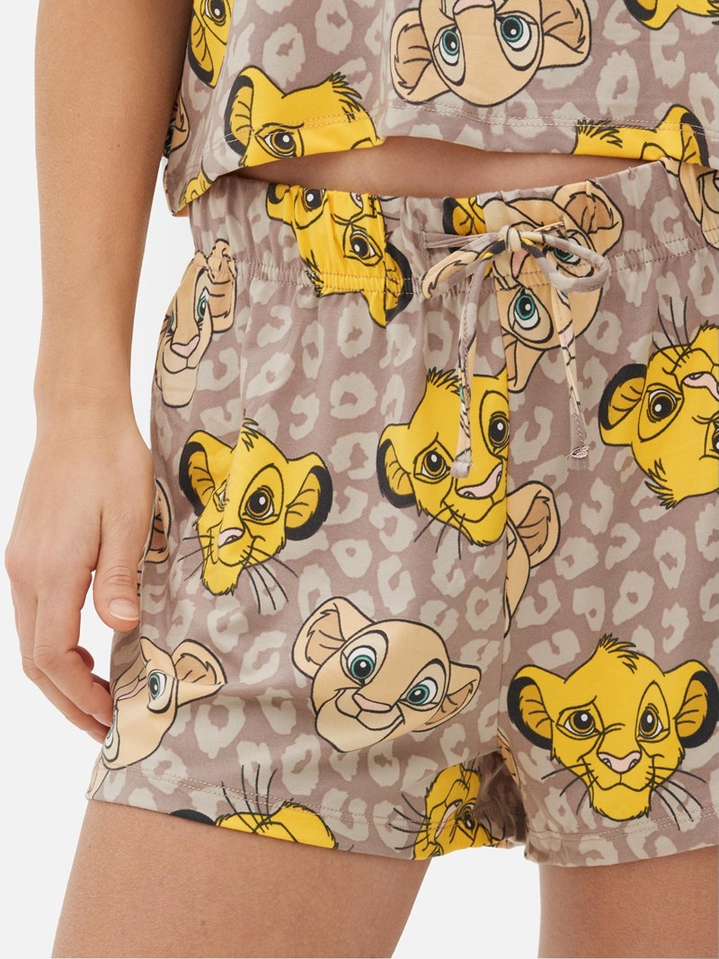 Ropa De Dormir Primark Disney's The Lion King Pajama Set Mujer Beige | 2107MVUCH