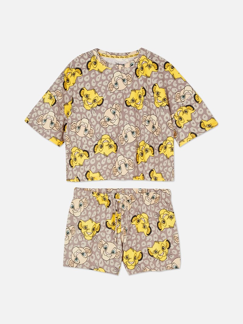 Ropa De Dormir Primark Disney's The Lion King Pajama Set Mujer Beige | 2107MVUCH