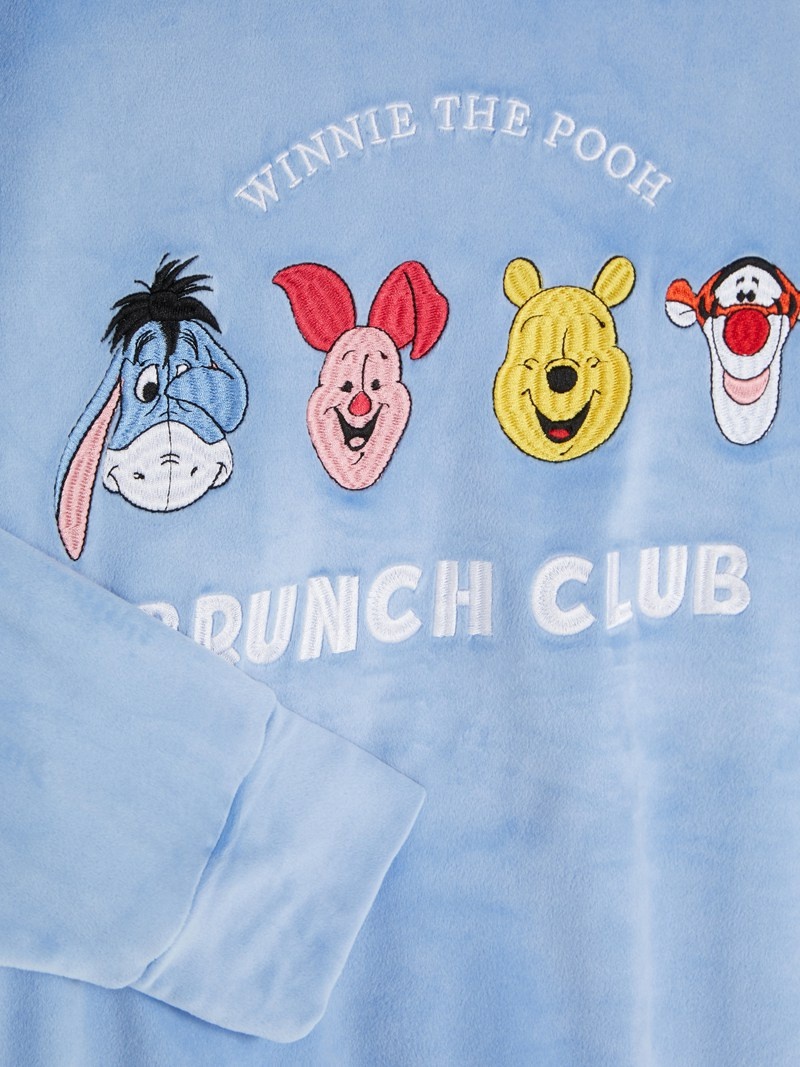 Ropa De Dormir Primark Disney’s Winnie The Pooh Velour Pajama Mujer Azules | 5076XQPCT