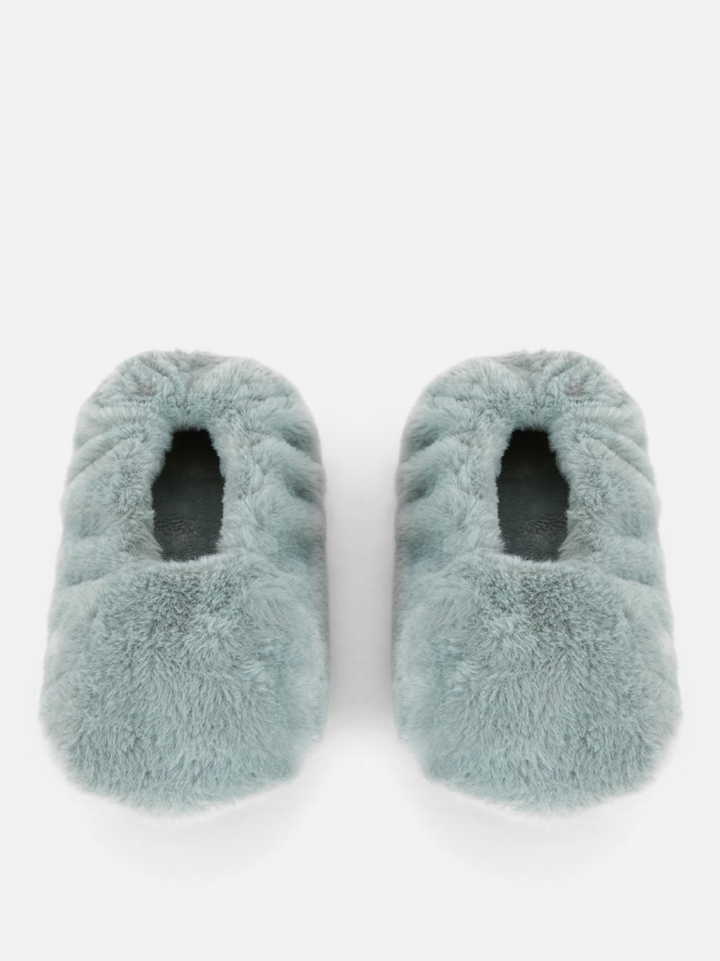 Ropa De Dormir Primark Faux Fur Ballet Footie Mujer Verde Claro | 7083MVHGW