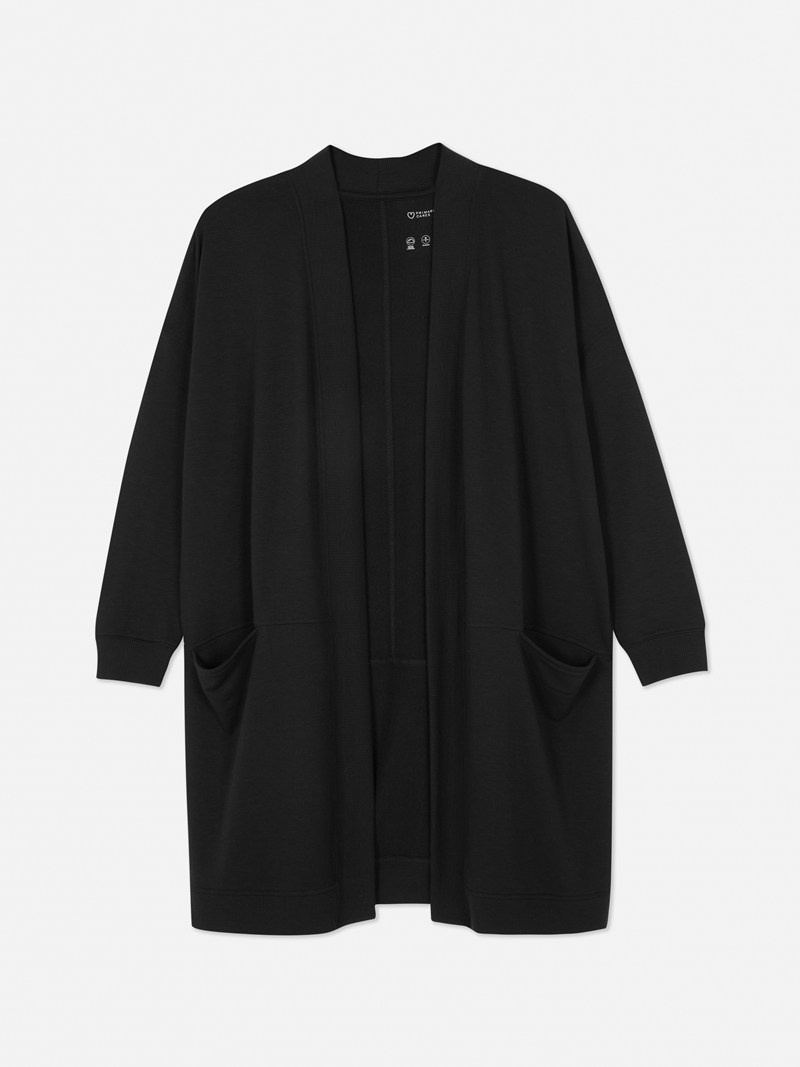 Ropa De Dormir Primark UltraCozy Robe Mujer Negras | 5487BXHDT