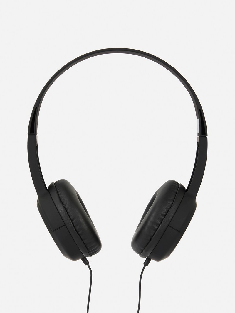 Ropa Deportiva Primark Wired Headphones with Mic Hombre Negras | 5309HNCJI