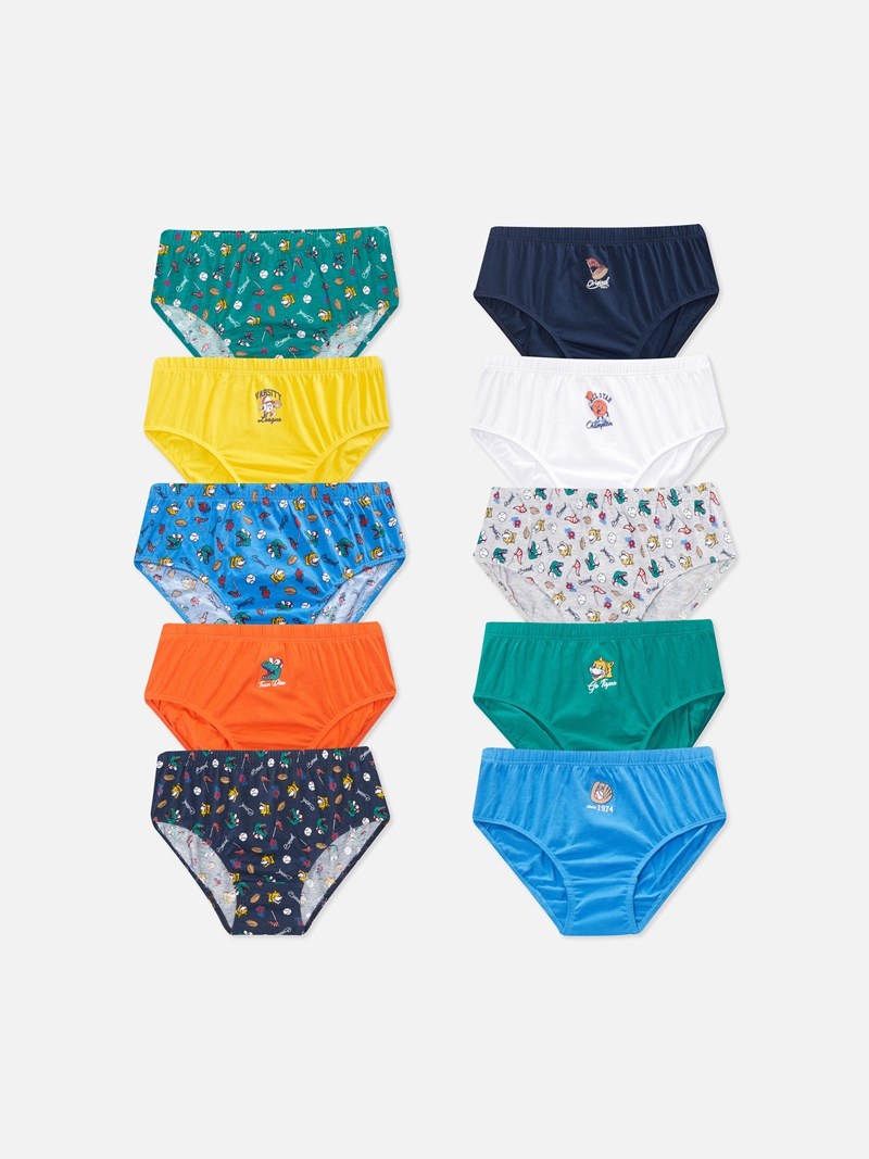 Ropa Interior Primark 10Pack Cartoon Animal Briefs Niños Multicolor | 9276FNYHI